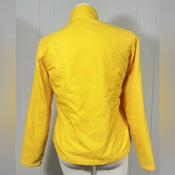Vintage 2002 Tommy Hilfiger L Women Yellow Jacket Full Zip Windbreaker Fleece - Picture 4 of 16